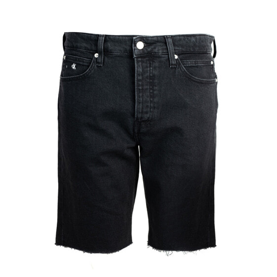 Мужские шорты черные джинсовые до колен Calvin Klein Szorty