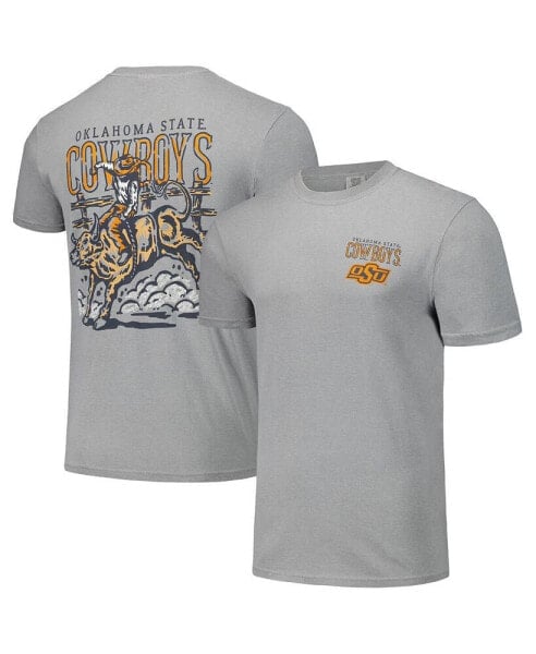 Men's and Women's Gray Oklahoma State Cowboys Hyper Local Bull Ride T-Shirt