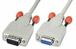 Lindy RS232 Cable 9P-SubD M/F 10m - White - 9 Way D - DB-9 - Male - Female - CGA/EGA