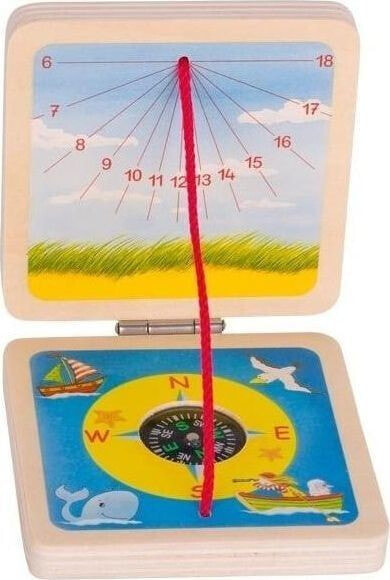 Развивающая игра Peggy Diggledey Деревянные солнечные часы с компасом