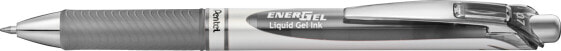Pentel Energel BL77 - Clip - Clip-on retractable ballpoint pen - Refillable - Grey - 1 pc(s)