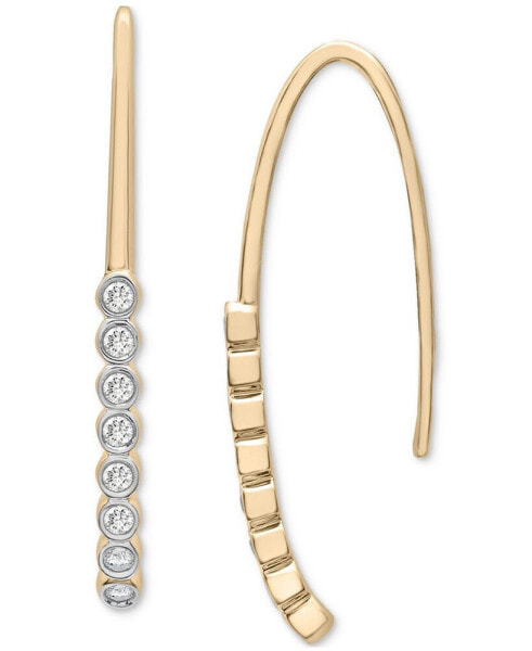 Diamond Threader Earrings (1/6 ct. t.w.) in 14k Gold, Created for Macy's