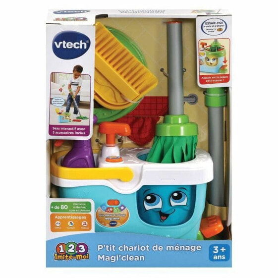 Cleaning &amp; Storage Kit Vtech Little Magi'clean Cleaning Trolley Toys