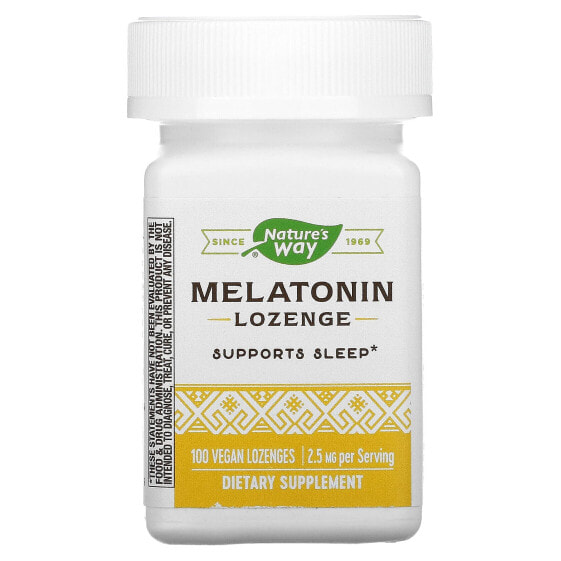 БАД Мелатонин Nature's Way, 2.5 мг, 100 веганских таблеток для рассасывания
