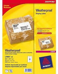 Avery Zweckform Avery Weatherproof Shipping Labels - White - A4 - 99.1 mm - 67.7 mm - 200 pc(s) - 8 sheets