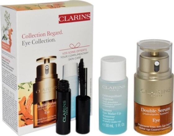 Clarins CLARINS SET (DOUBLE SERUM EYE 20ML + INSTANT EYE MAKE UP REMOVER 50ML + MASCARA SUPRA LIFT & CURL 3ML)