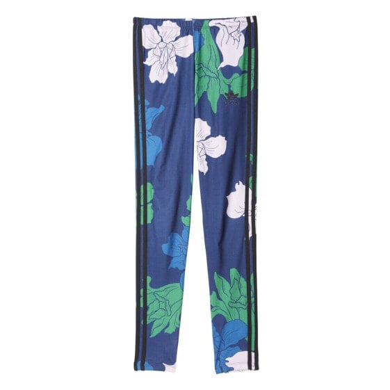 Adidas Originals Floral Engraving Women's Leggings Blue az6316