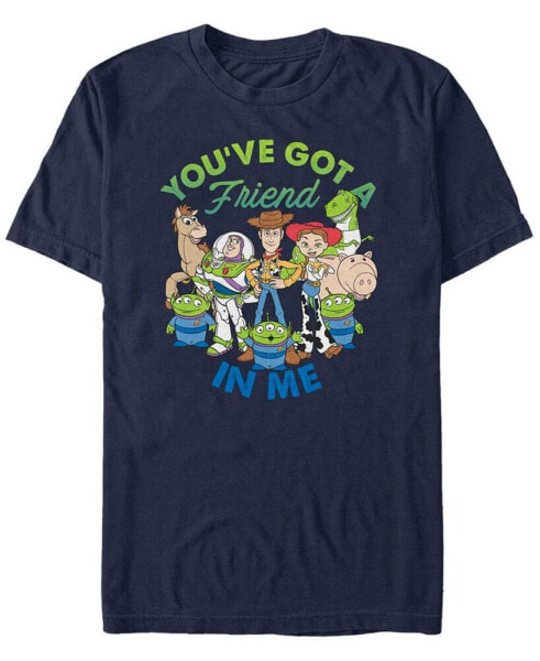 Men's Disney Pixar Toy Story Cartoon Group Shot Short Sleeve T-shirt