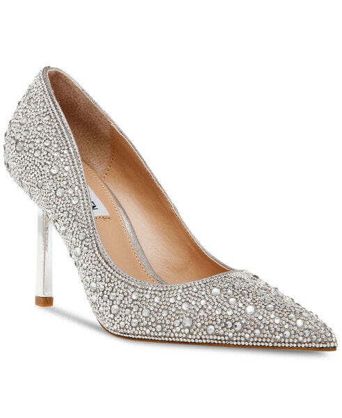 Women's Classie Pointed-Toe Rhinestone Stiletto Pumps