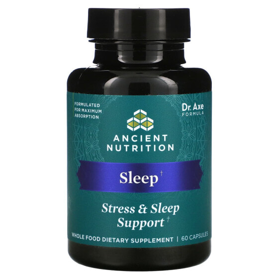 Витамины для здорового сна Ancient Nutrition Sleep, Stress & Sleep Support, 60 капсул
