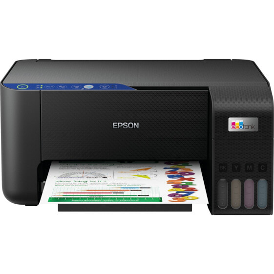 Принтер цветной струйный Epson Ecotank L3252 с функциями печати, сканирования и копирования (USB, Wi-Fi, Wi-Fi Direct)