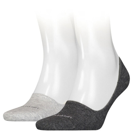 CALVIN KLEIN Footie Mid Cut socks 2 pairs