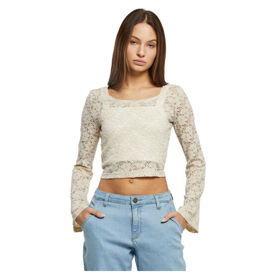 Топ URBAN CLASSICS Lace Long Sleeve