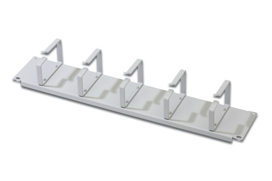 DIGITUS Cable Management Panel with Cable Rings for 483 mm (19") Cabinets, 2U