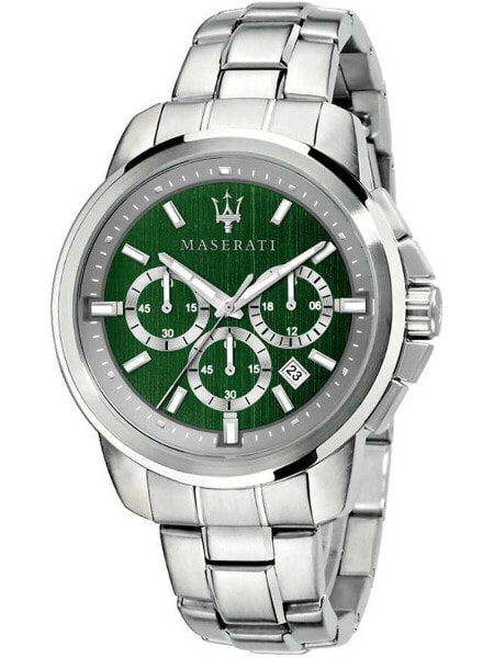 Мужские аналоговые наручные часы Maserati R8873621017 Successo Chrono 44 мм 5ATM