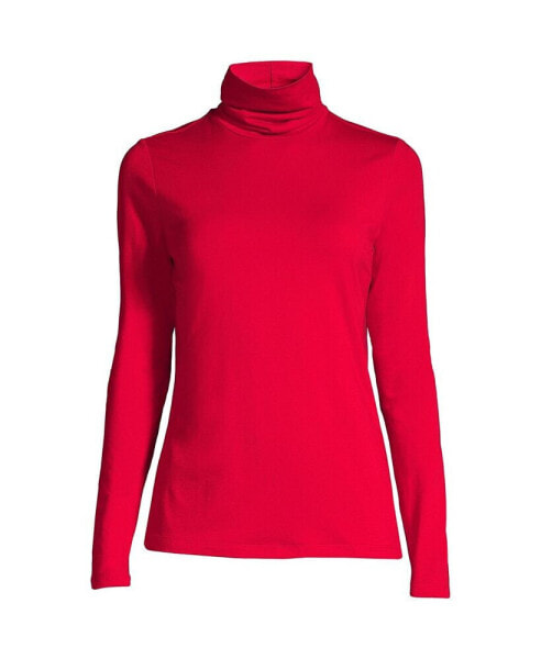 Women's Lightweight Fitted Long Sleeve Turtleneck Tee