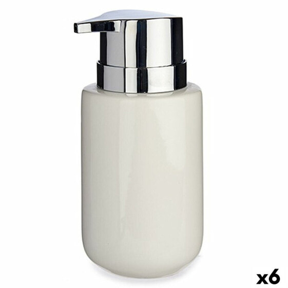 Дозатор мыла Berilo Белый Серебристый Металл Керамика 300 мл (6 штук)