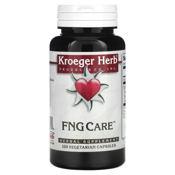 Травяные экстракты Капсулы Kroeger Herb Co FNG Care, 100 штук