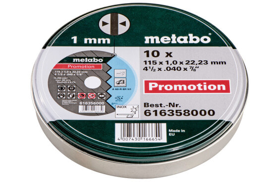 Metabo 616358000 полотно для циркулярных пил 11,5 cm 10 шт 13359712