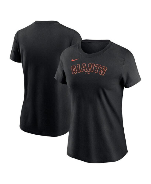 Women's Black San Francisco Giants Wordmark T-Shirt