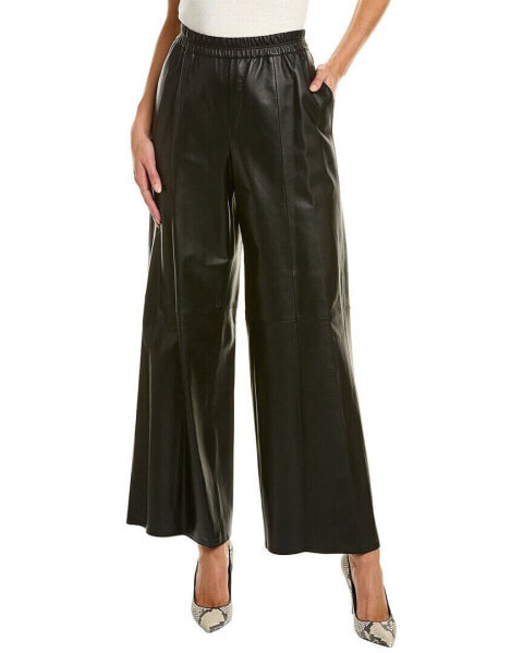 Lafayette 148 New York Riverside Leather Pant Women's Xs