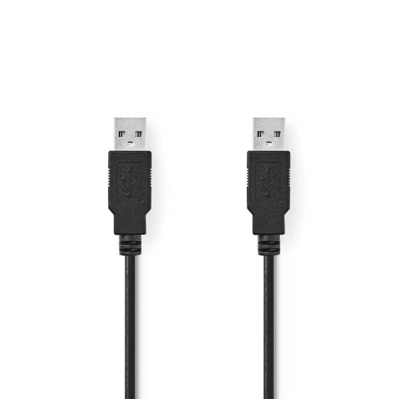 Разъем USB A - USB A NEDIS CCGP60000BK50 - 5 м - USB 2.0 - 480 Мбит/с - черный