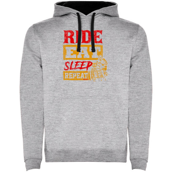 KRUSKIS Ride Eat Sleep Repeat Two Colour hoodie