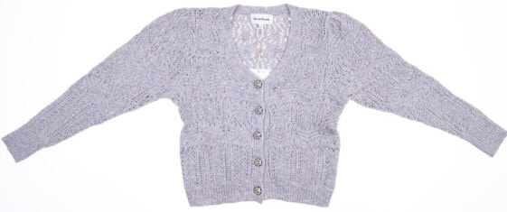 Heartloom 284048 Women's Heart Accent Button Multi Sweater, Size Small
