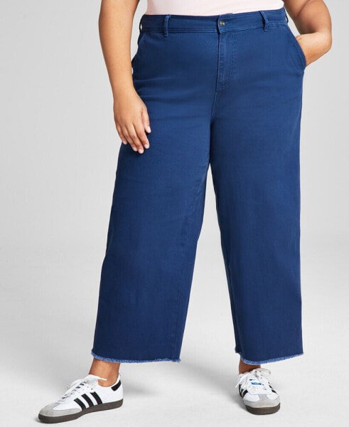 Trendy Plus Size Mariner Wide-Leg Pants, Created for Macy's