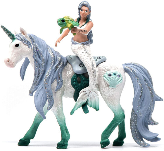 Schleich Bayala 42509 Playset Mermaid on Sea Unicorn Toy from 5 Years