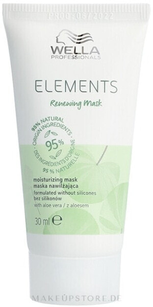 Vitalisierende Haarmaske - Wella Professionals Elements Renewing Mask 30 ml