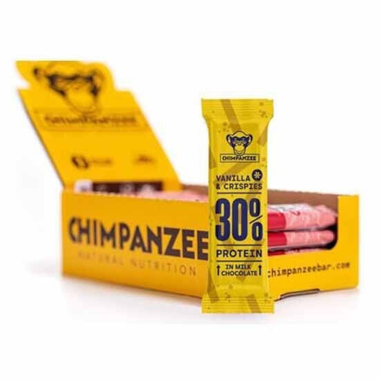 CHIMPANZEE Protein 50g Vanilla & Crispies Energy Bars Box 20 Units