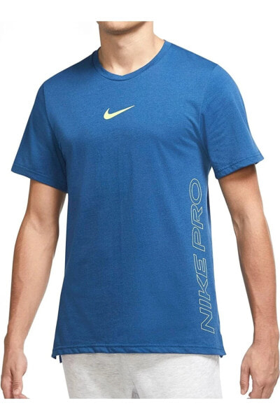 Футболка мужская Nike Pro Blue Training Neon Graphic Dri-Fit T-shirt DR8772-476