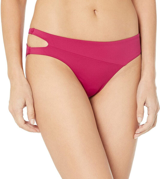 Volcom 263337 Women's Simply Seam Classic Bikini Bottom Swimwear Red Size Large