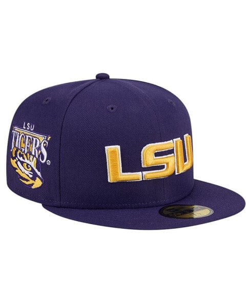 Men's Purple LSU Tigers Throwback 59fifty Fitted Hat