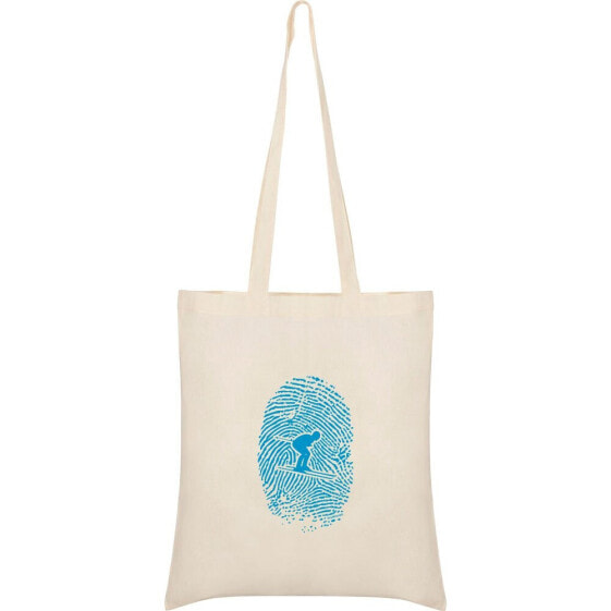 KRUSKIS Skier Fingerprint Tote Bag