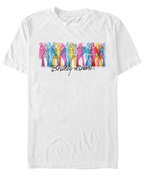 Britney Spears Men's Rainbow Dancer Short Sleeve T-Shirt