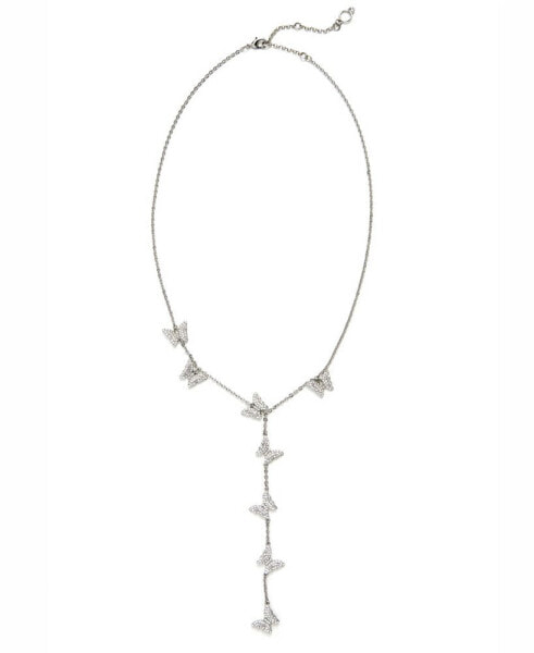 Kleinfeld faux Stone Pave Butterfly Y Necklace