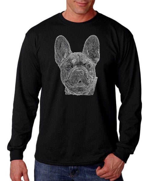 Men's French Bulldog Word Art Long Sleeve T-shirt