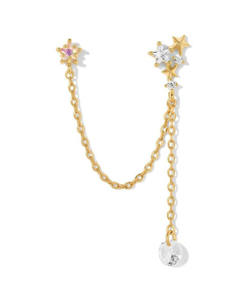 Crystal Star Crossed Lover Double Earring