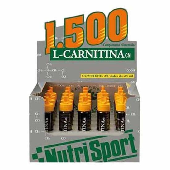 NUTRISPORT L Carnitine 1500 20 Units Orange Vials Box