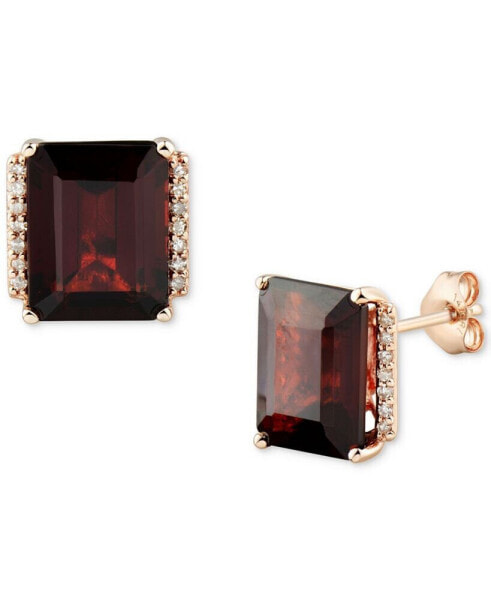 Серьги Macy's Gemstone & Diamond Studs