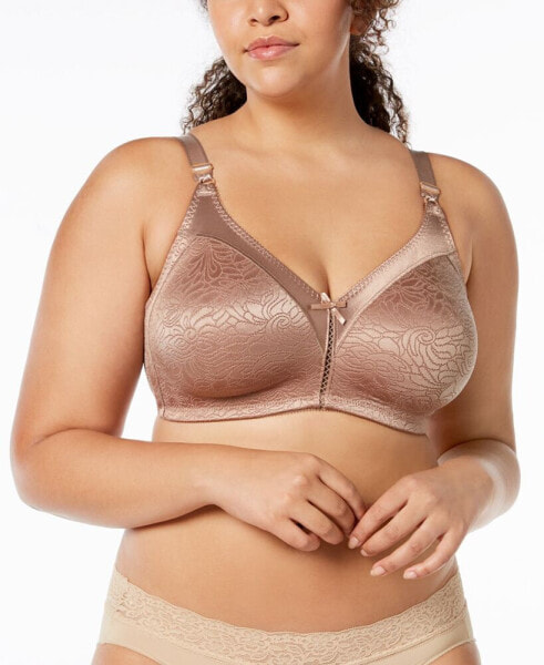 Buy Bali Women's Woman's Double Support Spa Closure Wire-Free Bra, Sheer  Latte Jacquard,34B at