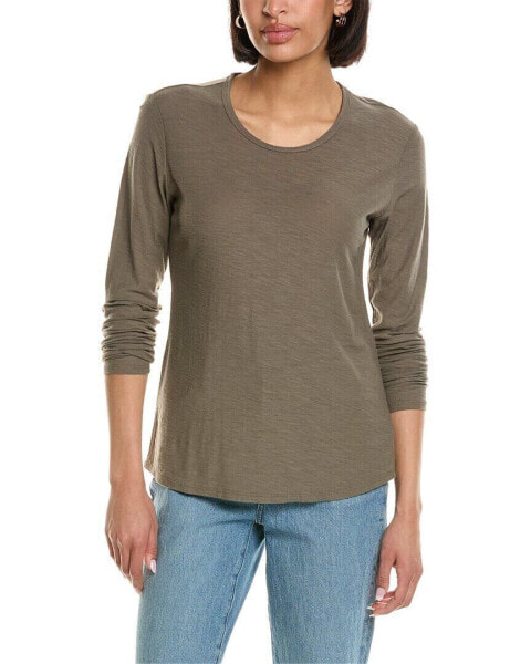 James Perse Crew Neck Long Sleeve T-Shirt Women's 0