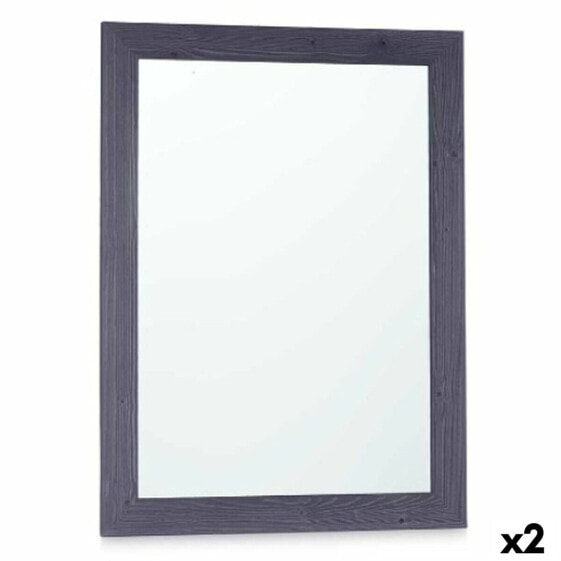 Настенное зеркало 60 x 80 cm Деревянный MDF Синий (2 штук)