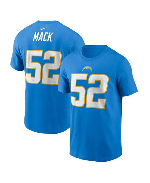 Men's Khalil Mack Powder Blue Los Angeles Chargers Player Name & Number T-shirt