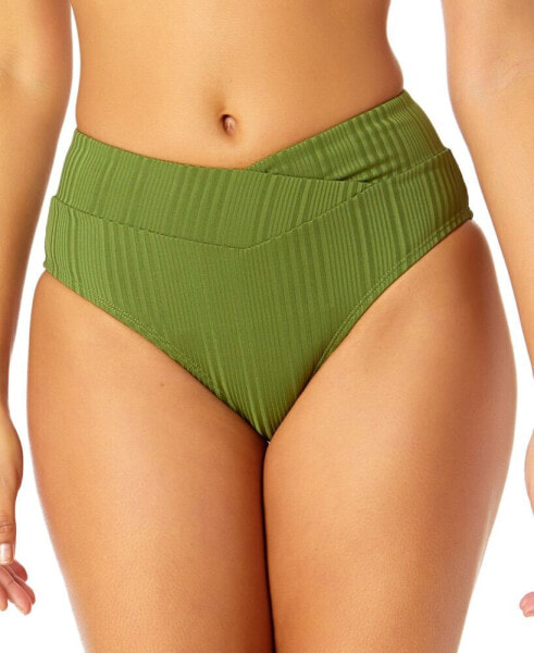 Salt & Cove Juniors' Ribbed V-Waist Bikini Bottoms, Created for Macy's