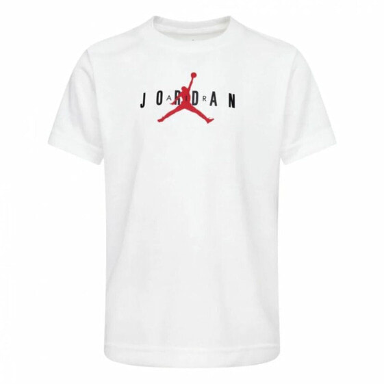 Child's Short Sleeve T-Shirt Jordan Jumpman Graphic White