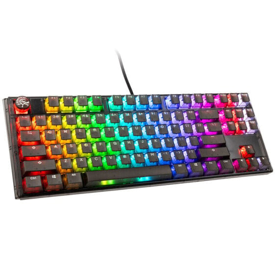 Ducky One 3 Aura Black TKL Gaming Tastatur, RGB LED - MX-Speed-Silver (US)