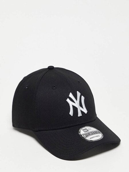 Бейсболка регулируемая New Era MLB 9forty NY Yankees черная